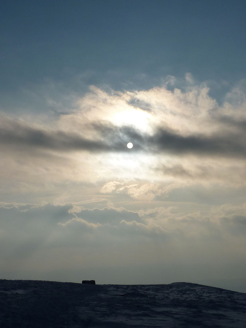 Sun on Pendle Hill